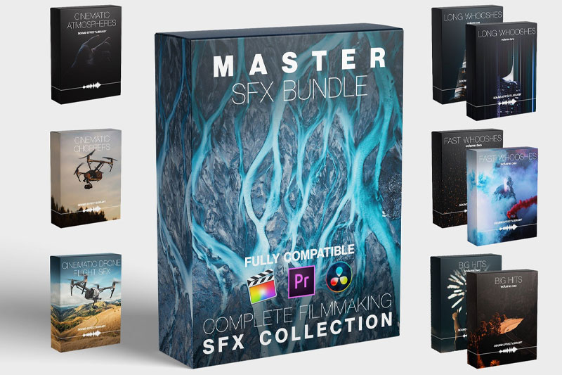 音效素材-336个电影氛围呼啸冲击音效素材包 Fcpx Full Access – Master SFX Bundle
