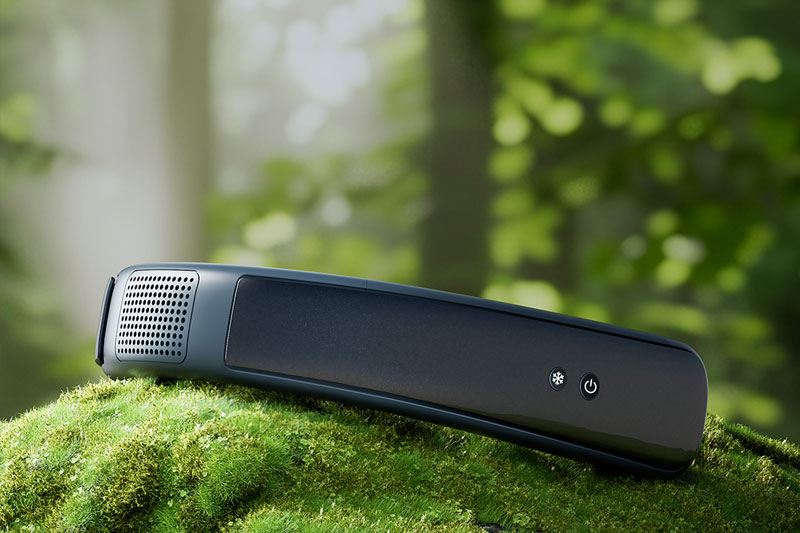 C4D挂脖风扇草地苔藓森林场景渲染工程挂脖风扇C4D模型