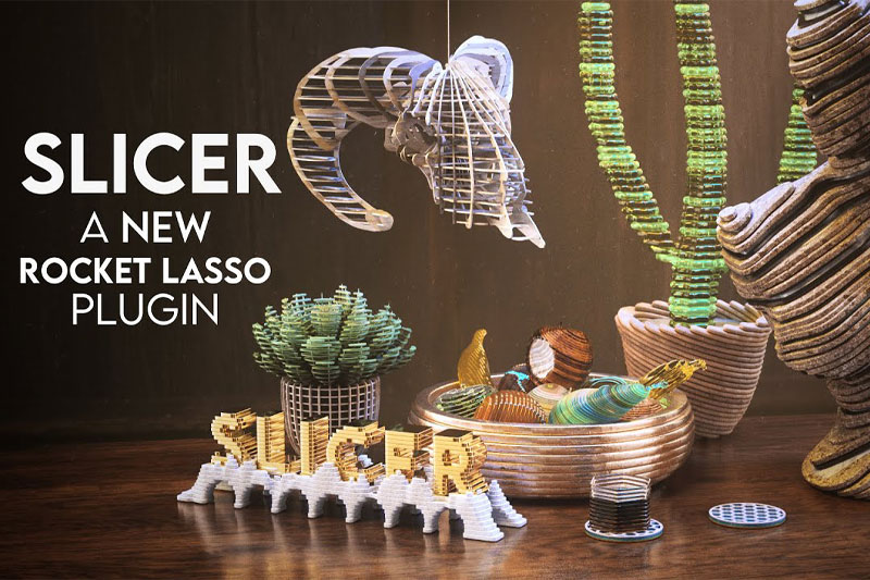 C4D插件-C4D模型切片切割插件 RocketLasso Slicer v1.03 For Cinema 4D R20-2025 Win