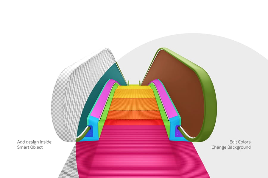 自动扶梯样机素材集 (PSD)