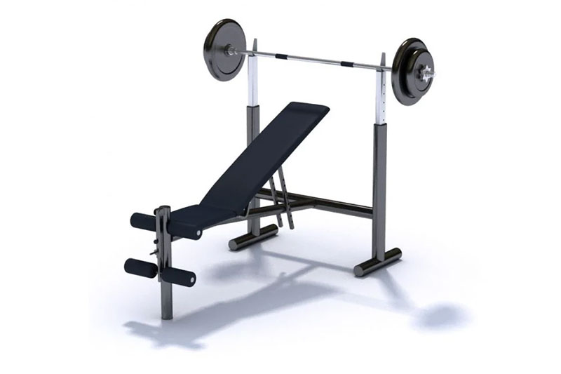 哑铃床模型体育用品模型3D模型 (C4D,Blender,FBX)