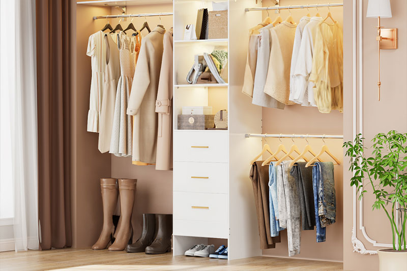 C4D室内衣柜衣服场景渲染工程衣柜衣服模型C4D模型