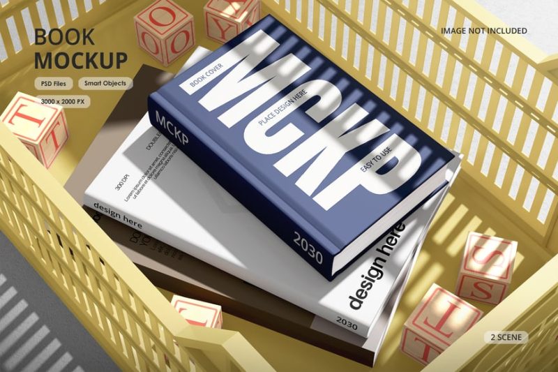 书籍书本设计样机素材 (PSD) book-mockup