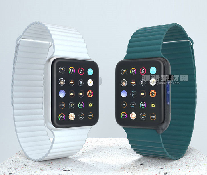 C4DApple Watch Series-5智能手表模型OC渲染工程