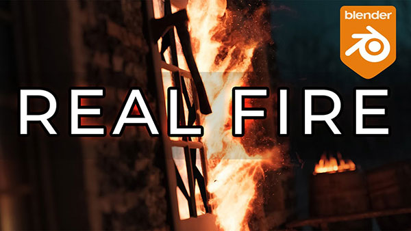 Blender插件-逼真爆炸燃烧火焰特效资产预设 Real Fire 1.1 Pro – Vdb Assets Library