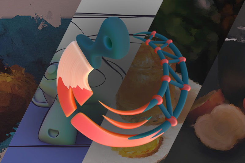 Blender模拟水彩画油画效果资产预设插件 Tradigitalist Toolbag V3.0