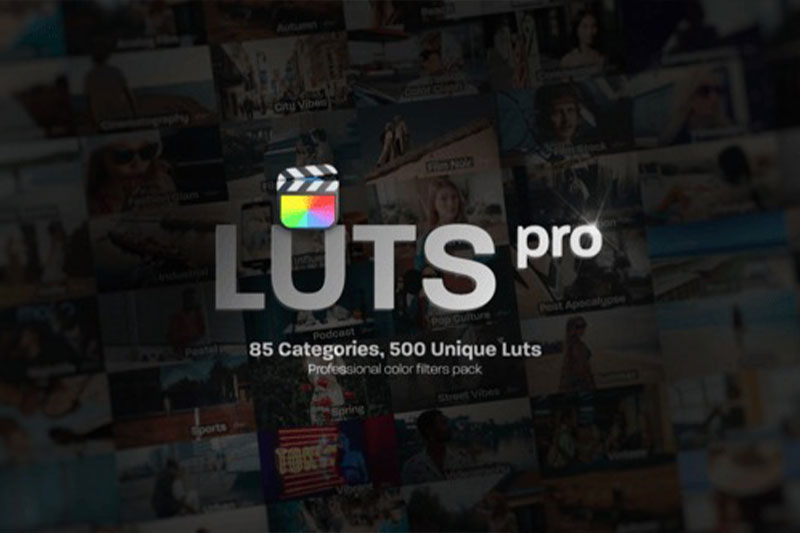 LUTs500组电影广告宣传片婚礼户外MV视频调色预设 LUTs Pro