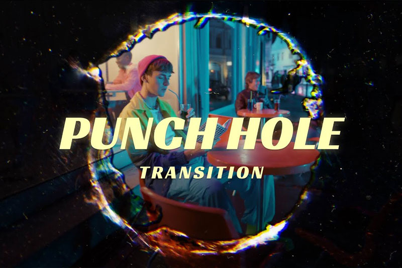 20个复古胶片打孔转场4K视频素材 Pixflow – Punch Hole Video Overlays