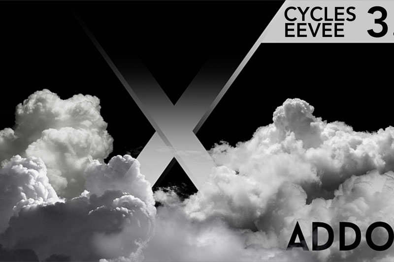 Blender插件-片状云层云朵生成插件 X-Clouds V1.0