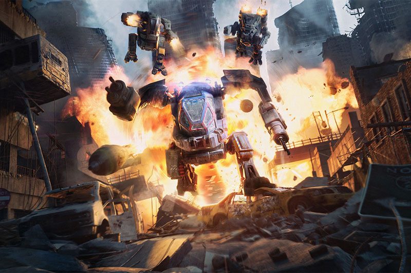 科幻机甲战争模型3D模型套件(Blender) KitBash3D – Mech Wars