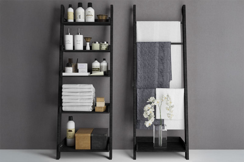 卫浴用品模型毛巾架子模型3D模型(C4D,Blender,FBX)