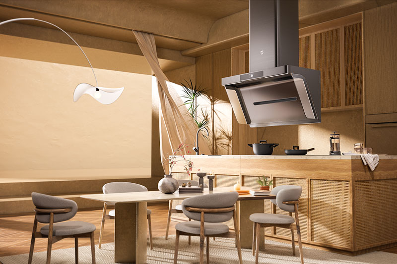 C4D开放式餐厅厨房场景模型OC渲染工程