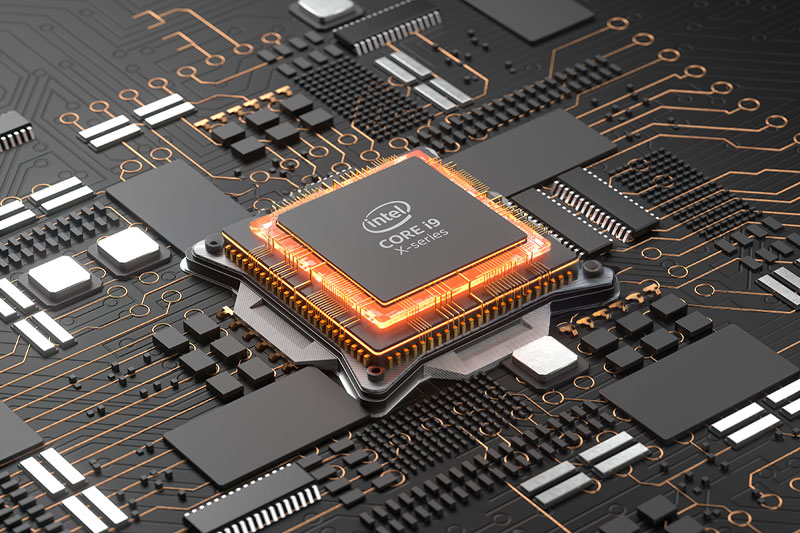 C4D芯片CPU电路板渲染工程CPU模型