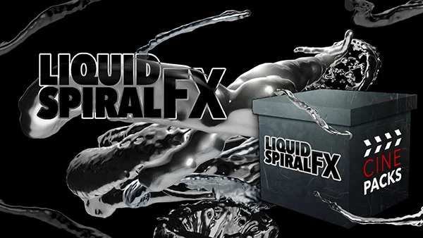 103组炫酷金属液体螺旋缠绕特效视频素材包 Cinepacks – Liquid Spiral FX