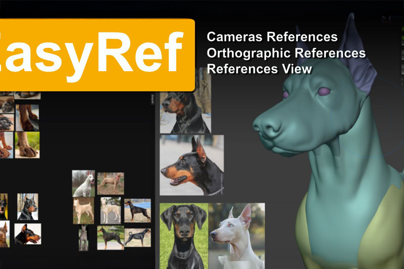 Blender视窗导入参考图插件 Easyref V0.2.3 + 视频教程