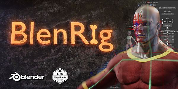 Blender自动骨骼绑定和蒙皮系统插件 BlenRig 6 v4.0.1