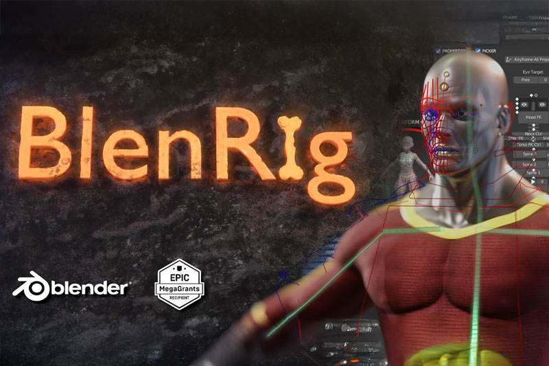 Blender自动骨骼绑定和蒙皮系统插件 BlenRig 6 v4.0.1