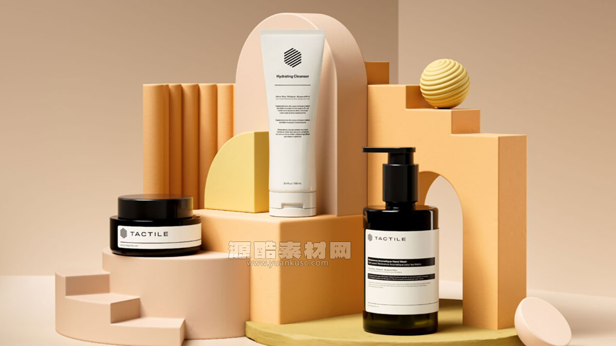 28套GSG灰猩猩电商产品场景模型电商展台3D模型