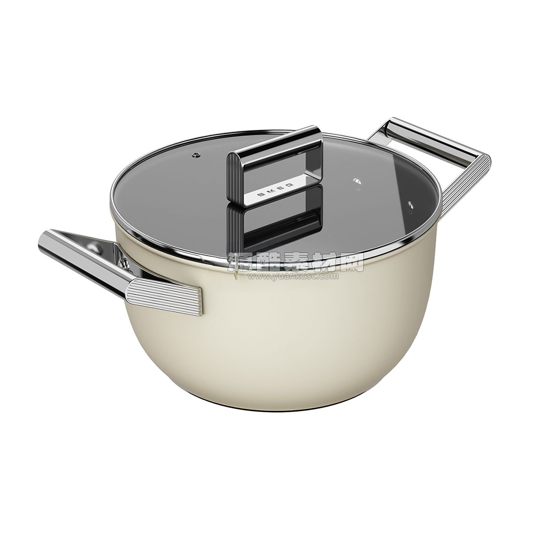 煮锅模型厨房锅具3D模型素材(C4D,Blender,FBX)