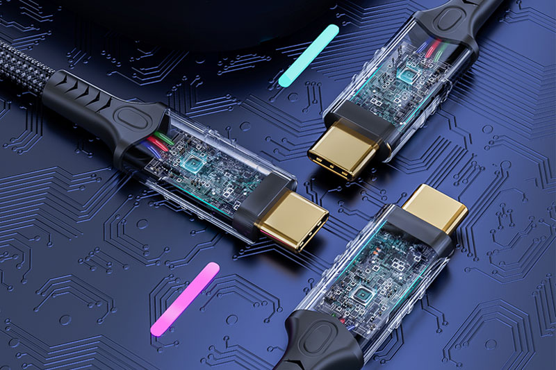 C4D数据线内部结构渲染工程数据线模型