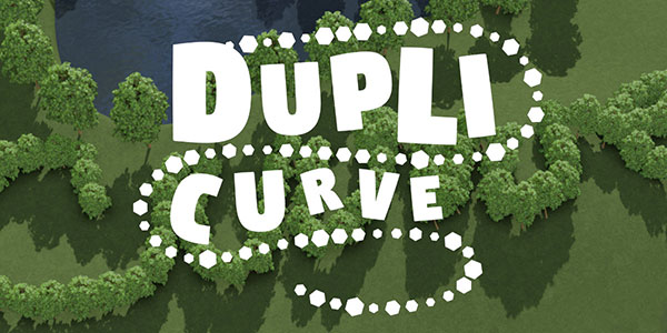 Blender沿曲线自动分布排列插件 Dupli-Curve V3.6.0