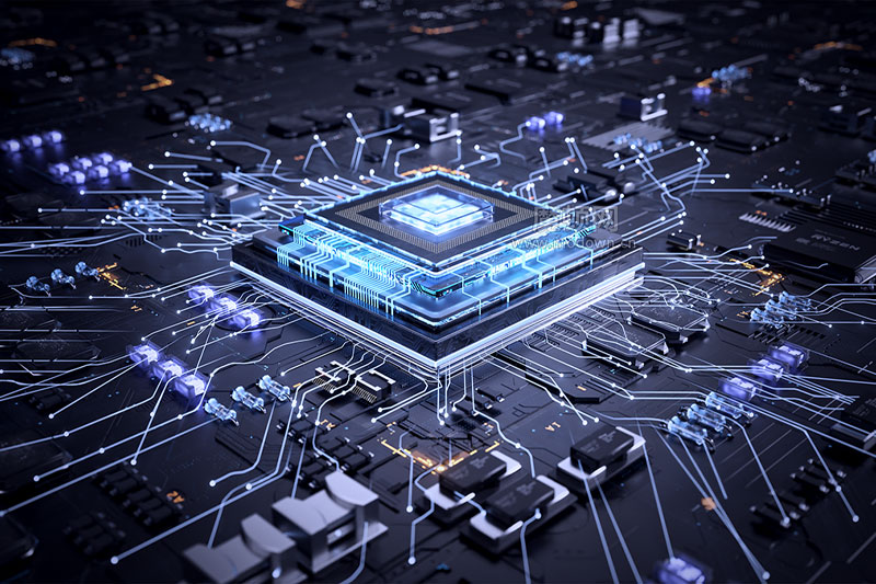 C4D芯片模型电子芯片OC渲染工程