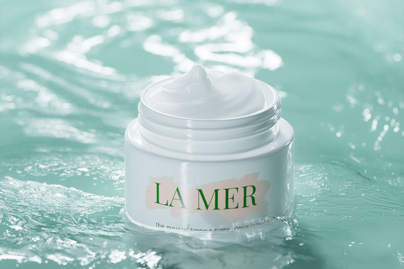 C4D美妆护肤品水面场景RS渲染工程面霜模型