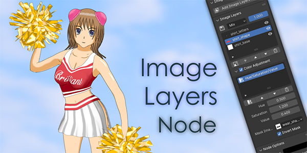 Blender图层混合色彩调整节点插件 Image Layers Node V1.3.1