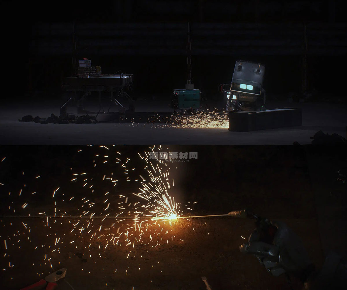 火花动态模型火花爆炸视觉特效元素(abc通用格式) VFX Elements: Sparks