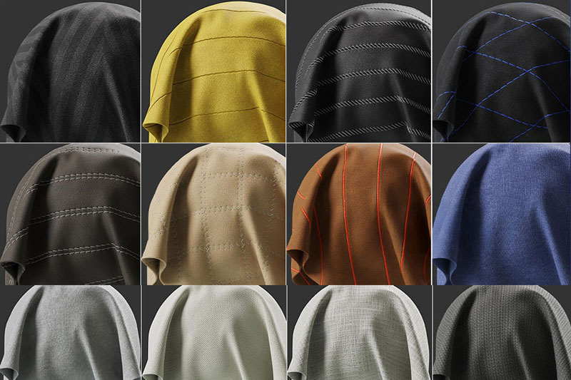 50组高品质布料PBR纹理贴图Part1