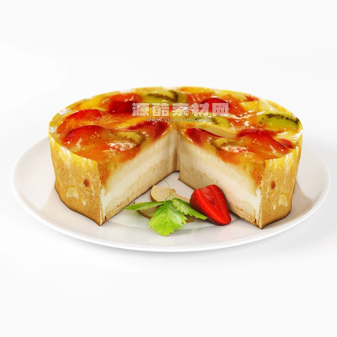 蛋糕模型甜点食物3D模型下载(C4D,Blender,FBX)
