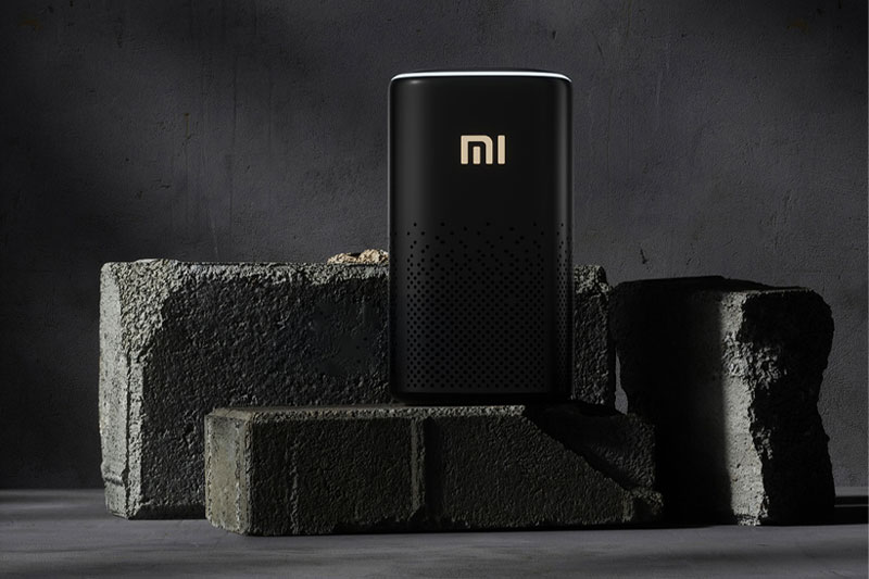 C4D小米蓝牙音响音箱暗黑场景OC渲染工程小米音箱模型