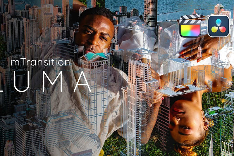 达芬奇亮度遮罩视频转场预设插件(中文汉化) MotionVFX – mTransition LUMA