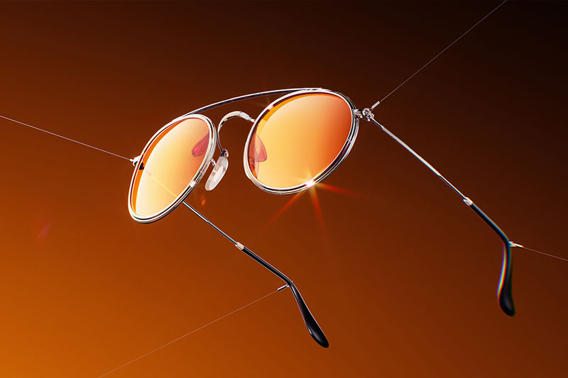 C4D太阳镜OC渲染工程墨镜眼镜模型