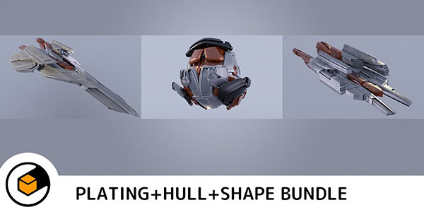 Blender3D科幻宇宙飞船外星战舰模型插件 The Shipwright v2.0.1