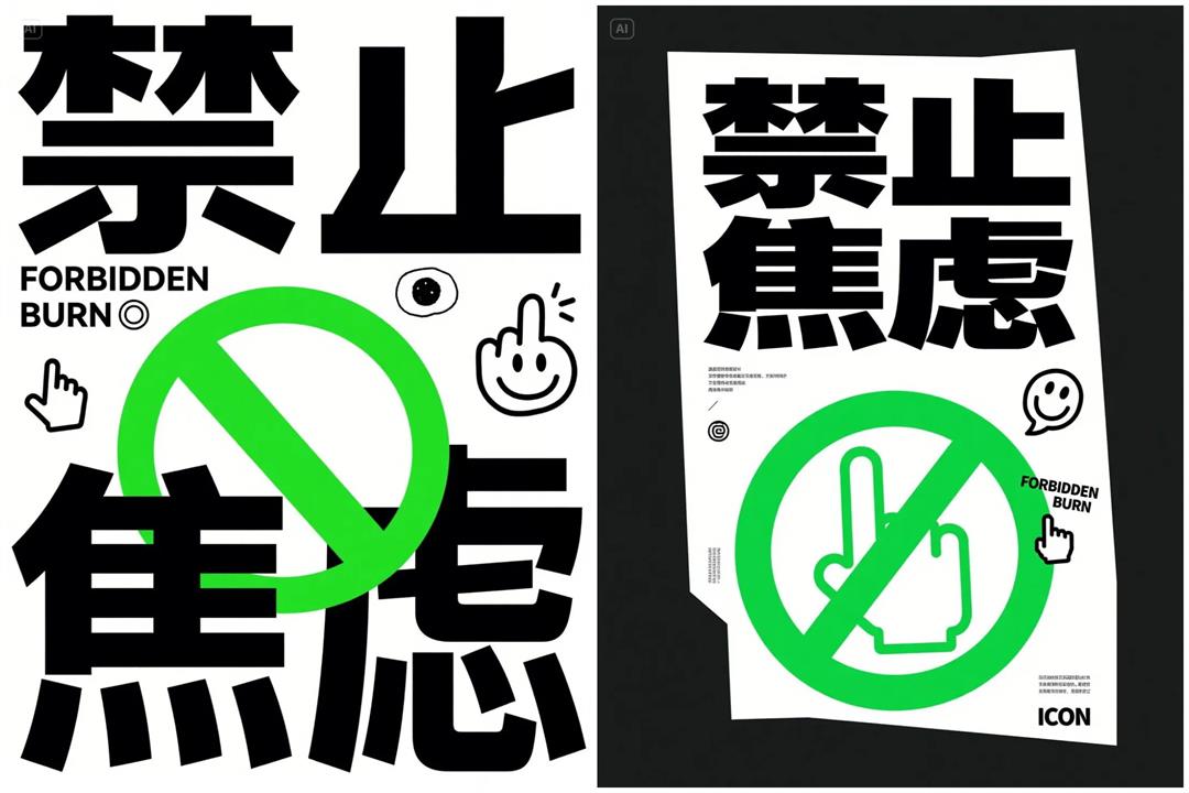 设计师独家分享20组海报提示词！文字海报的终极灵感！