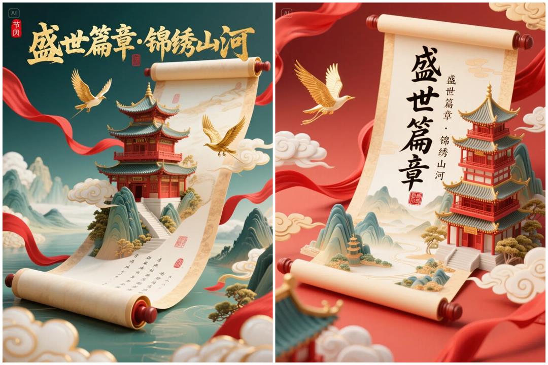 设计师独家分享20组海报提示词！文字海报的终极灵感！