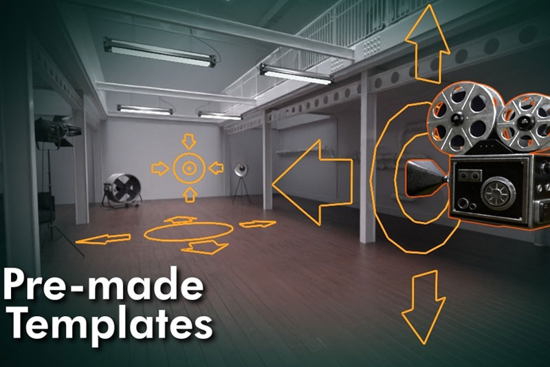 Blender摄像机移动旋转绑定控制资产预设 Cam Anim 3D – Collection Of Camera Movements / 5th Update