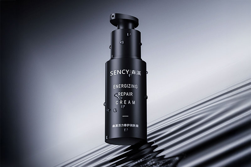 C4D润肤霜护肤品场景OC渲染工程按压瓶模型