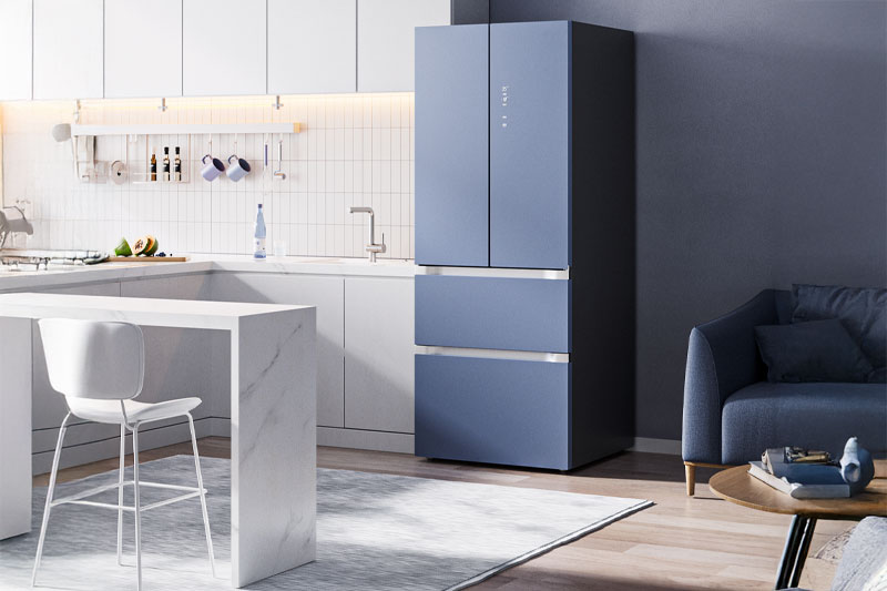 C4D开放式厨房冰箱场景OC渲染工程冰箱C4D模型