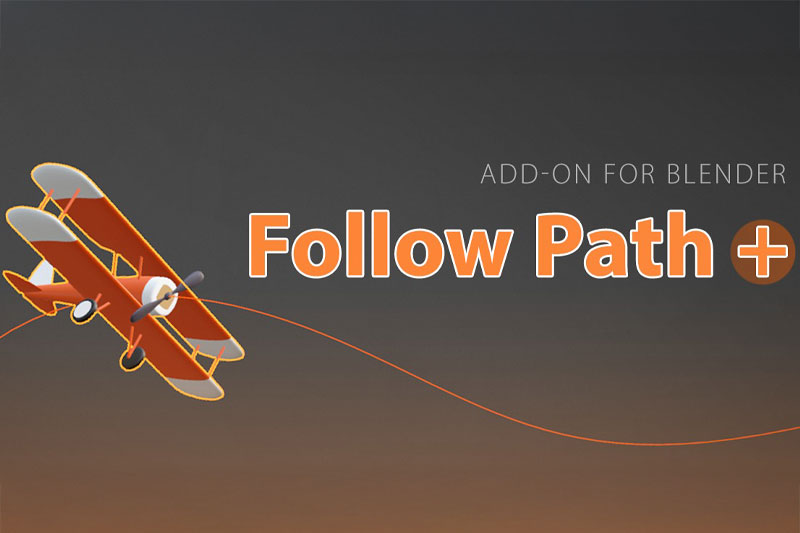 Blender自定义路径跟随移动插件 Follow Path v1.0.9