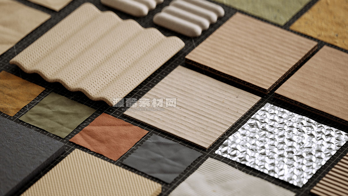 77组GSG灰猩猩包装纸张贴图材质 Material Packaging