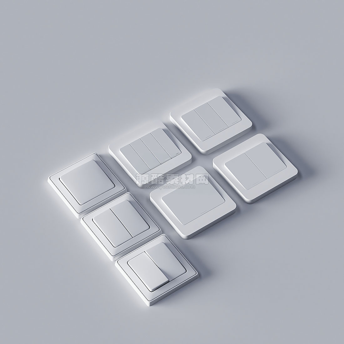 开关模型3D模型素材(C4D,Blender,FBX)