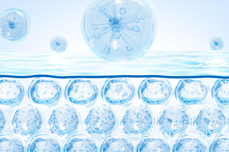 C4D水分子细胞场景OC渲染工程气泡水分子模型