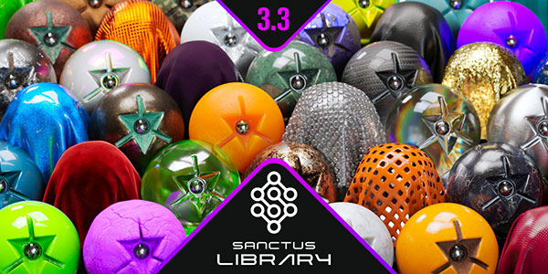 Blender程序化石砖地板面料木板材质预设库 Sanctus Library v3.3.0