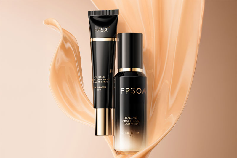 C4D粉底液化妆品产品RS渲染工程化妆品模型