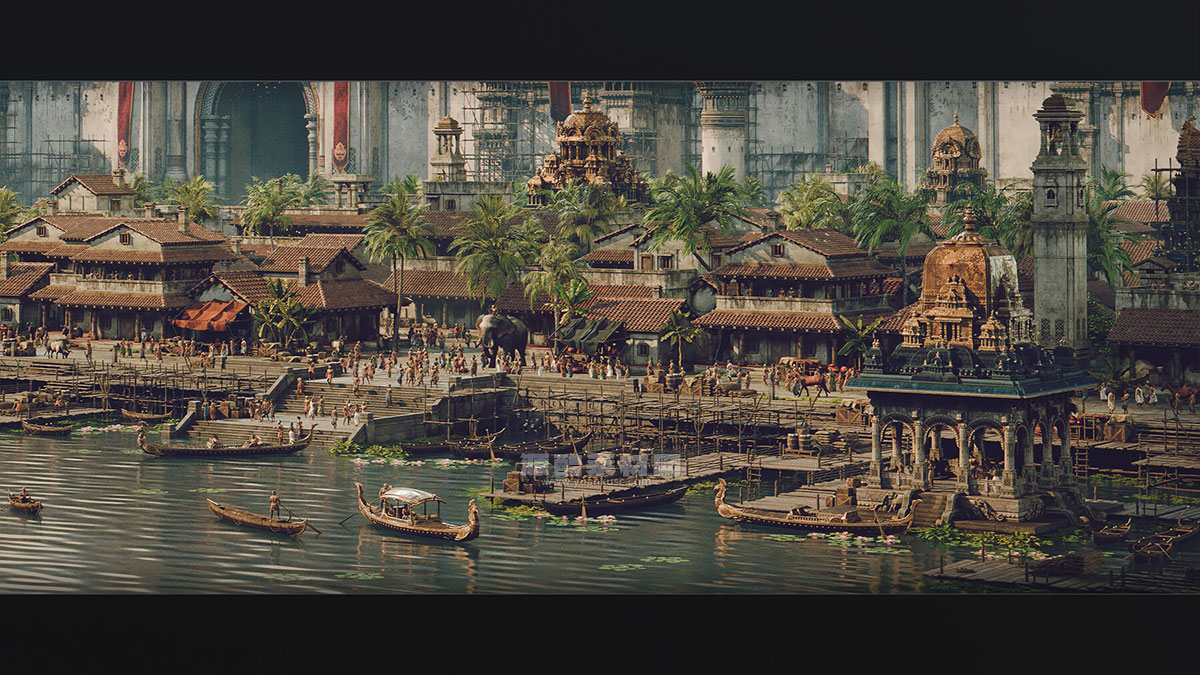 印度寺庙古典建筑模型3D模型素材(Blender) CHOLA NADU – Kitbash Set