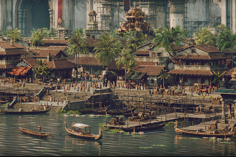 印度寺庙古典建筑模型3D模型素材(Blender) CHOLA NADU – Kitbash Set