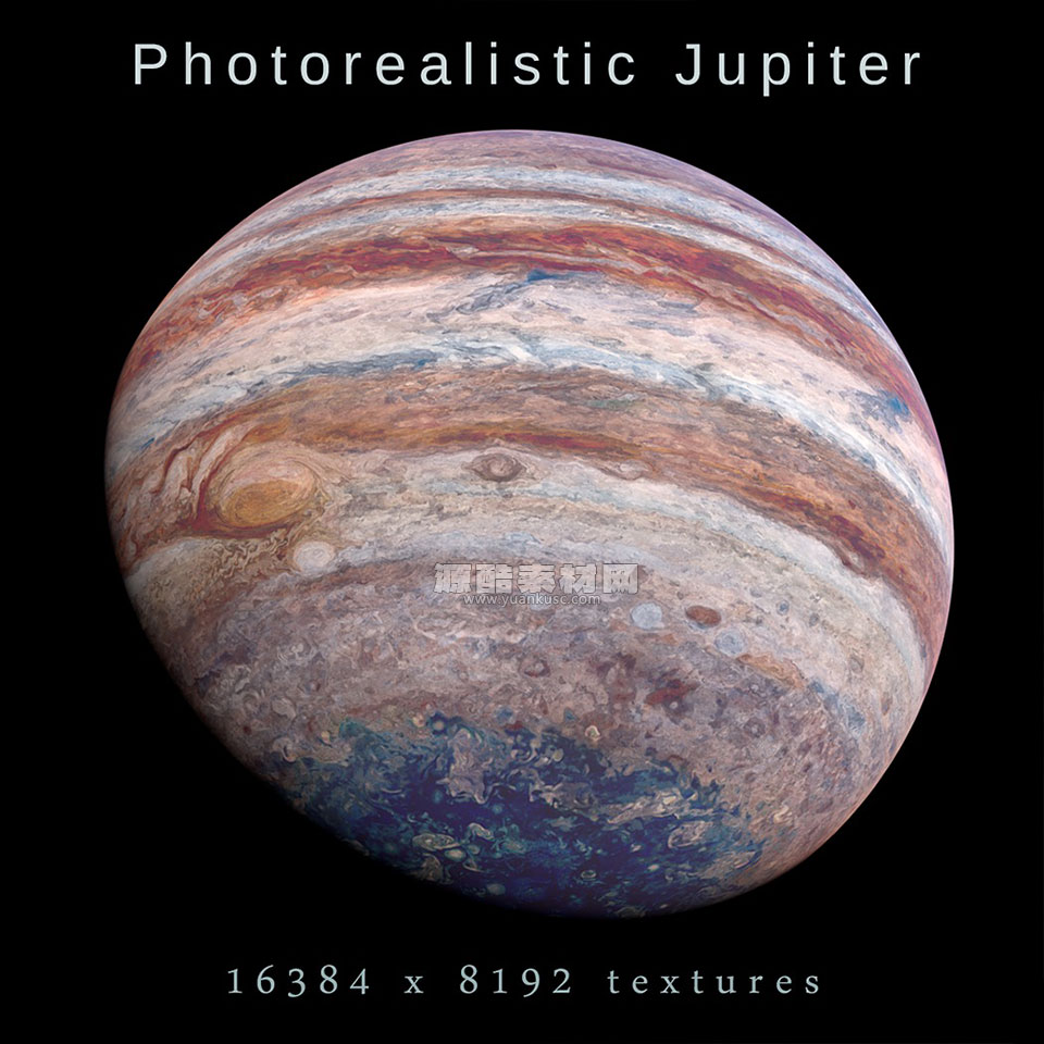 太阳系地球太阳月球火星水星等八大行星3D模型素材资产(Blender/MAX/FBX/OBJ) Photorealistic Solar System