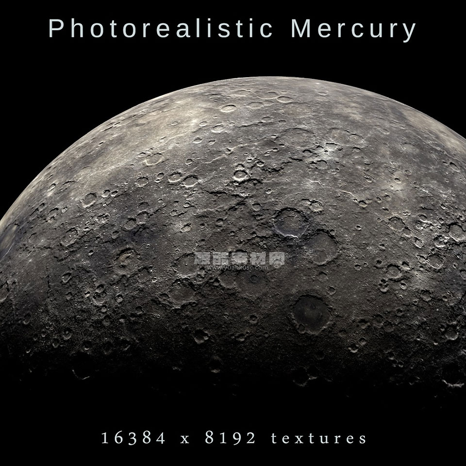 太阳系地球太阳月球火星水星等八大行星3D模型素材资产(Blender/MAX/FBX/OBJ) Photorealistic Solar System